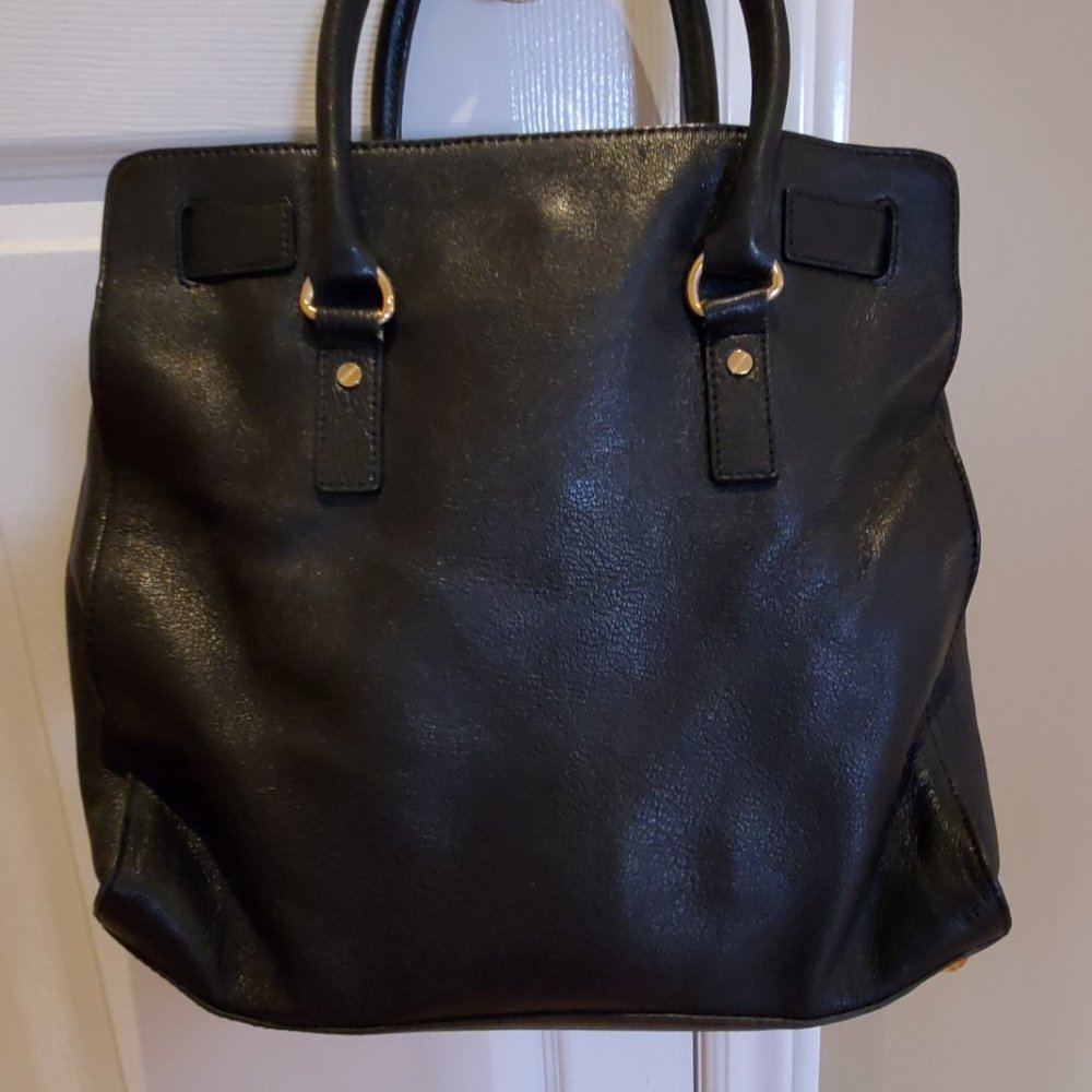 Michael Kors Black Leather Hamilton Bag - Picture 2 of 3